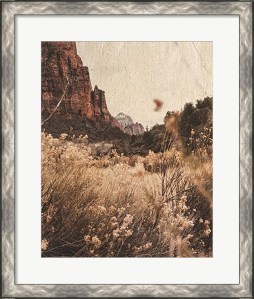Framed Mountain Range Print