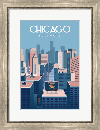 Framed Chicago Illinois Print