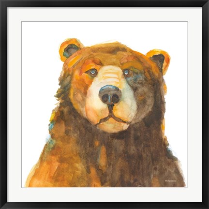 Framed Friendly Bear Print