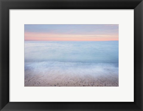 Framed Lake Superior Beach II Sunset Print