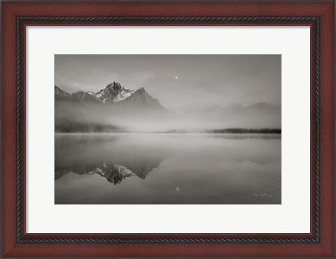 Framed Stanley Lake Idaho BW Print