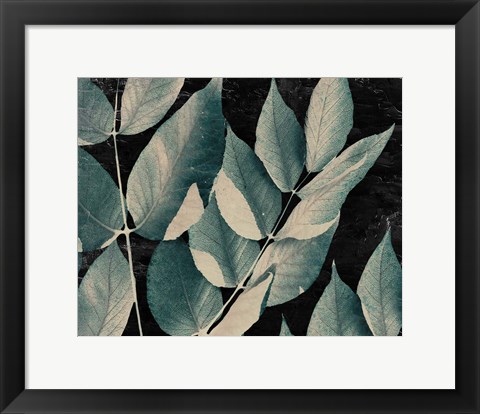 Framed Dusty Leaves 1 Print