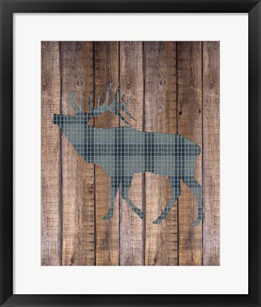 Framed Elk Woods Print