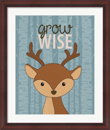 Framed Grow Wise Print