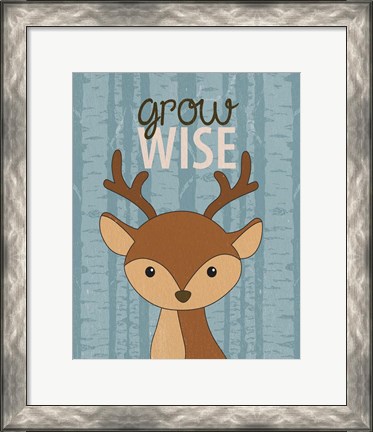 Framed Grow Wise Print