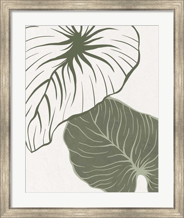 Framed Serenity Palm 1 Print