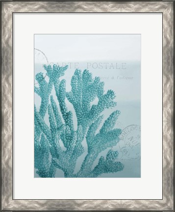 Framed Seaside Card 1 V2 Print