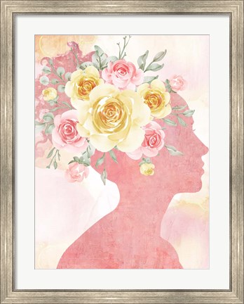 Framed Pink Silhouette Print