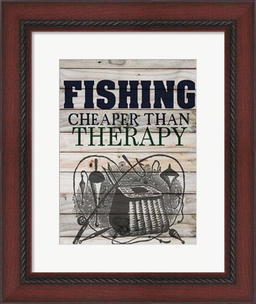 Framed Fishing Print