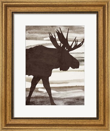 Framed Moose 1 Print