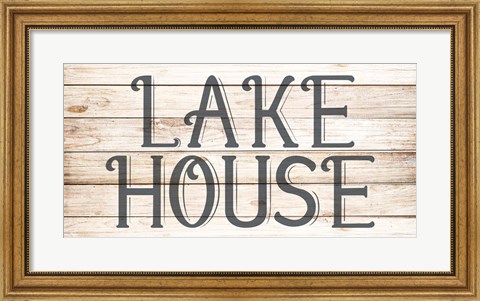 Framed Lake House 4 Print