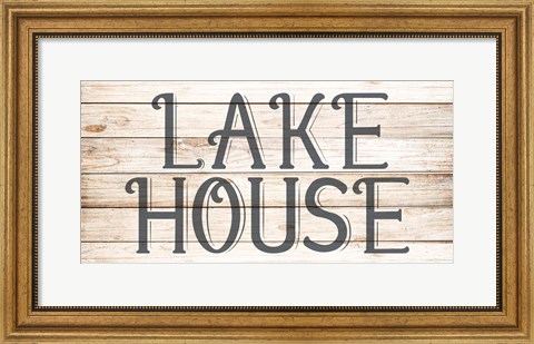 Framed Lake House 4 Print