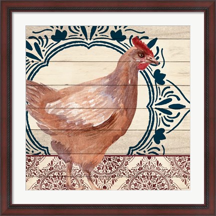 Framed Poultry 1 Print