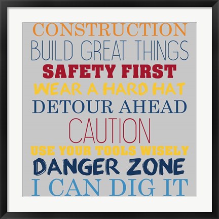 Framed Build Great Things 2 Print