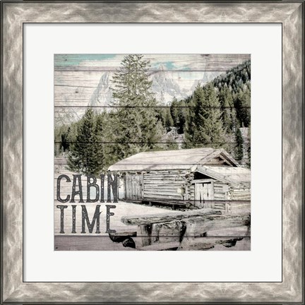 Framed Cabin Time Print
