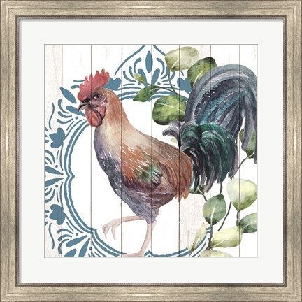 Framed Poultry Farm 2 Print