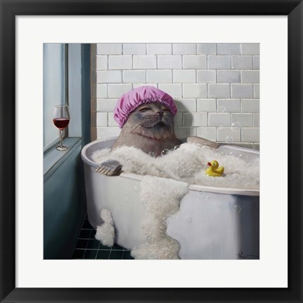 Framed Bubble Bath Print