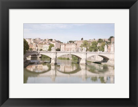 Framed Moments in Rome by the Tiber Print