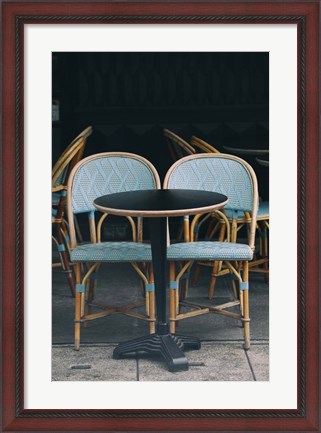 Framed Perfect Paris People Watching Cafe Print
