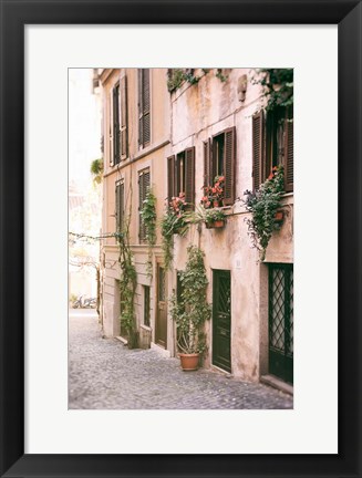 Framed Rustic Roman Street Print