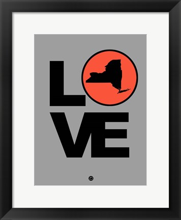 Framed Love New York Print