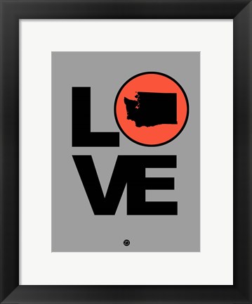 Framed Love Washington Print