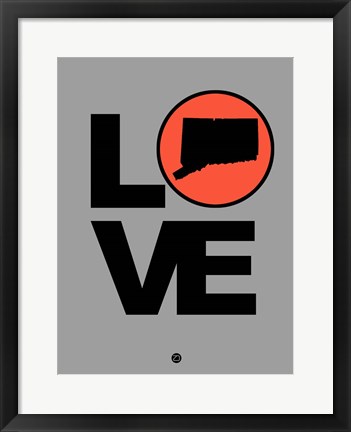 Framed Love Connecticut Print