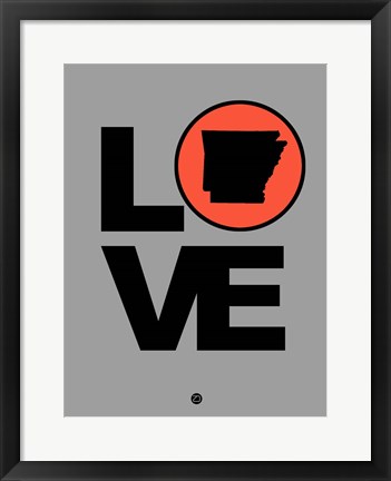 Framed Love Arkansas Print