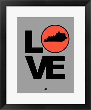 Framed Love Kentucky Print