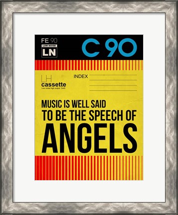 Framed Music is a speech of Angels Print