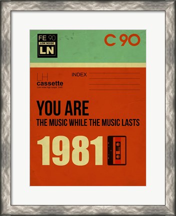 Framed You are the Music Print