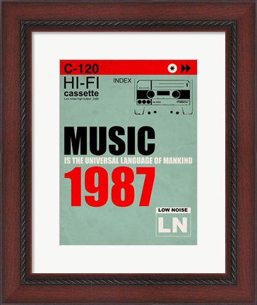 Framed Music Is The Universal Language Of Mankind Print