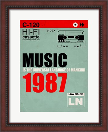 Framed Music Is The Universal Language Of Mankind Print