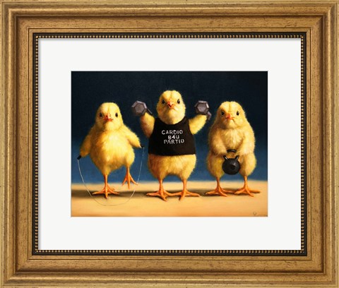 Framed Cardio Chicks Print