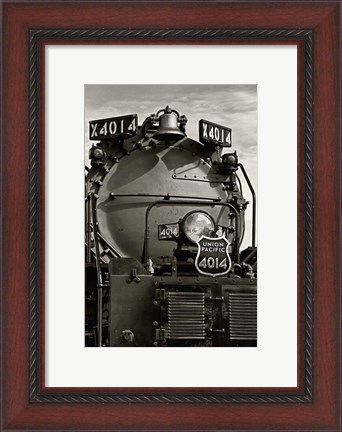 Framed Face of Union Pacific Big Boy Print