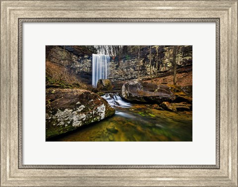 Framed Cloudland Canyon Cascade Print