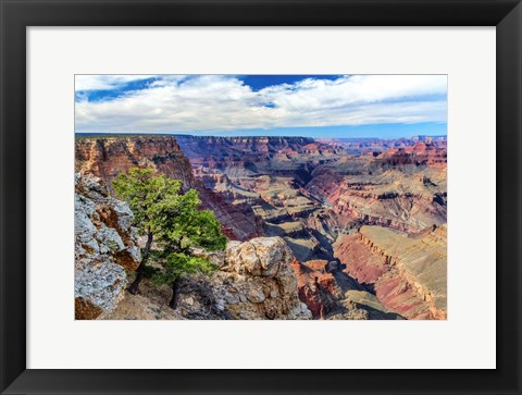 Framed Standing on Navajo Point-Grand Canyon National Park Print