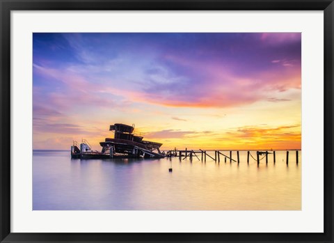 Framed Bones of Lake Pontchartrain Print