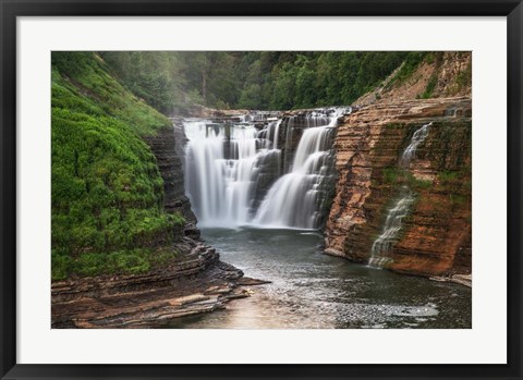 Framed Letchworth State Park Upper Falls Print