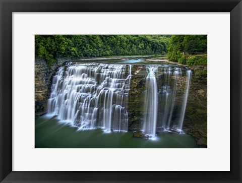 Framed Letchworth State Park Middle Falls Print