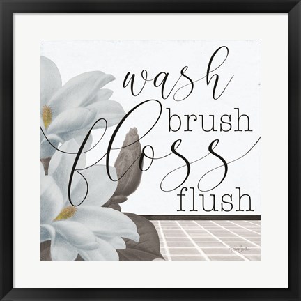 Framed Powder Wash Brush Print