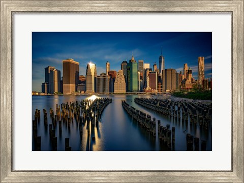 Framed Manhattan Sparkle Print