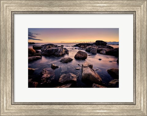 Framed Dawn in Biddeford Pool II Print