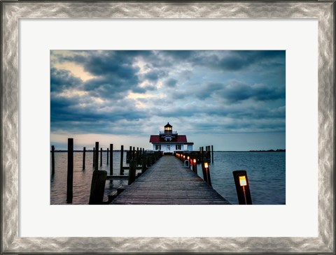 Framed Roanoke Marshes Lighthouse Print