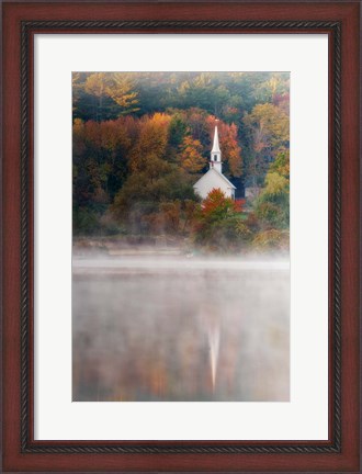 Framed Little White Church Print