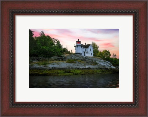 Framed Perkins Island Lighthouse Print