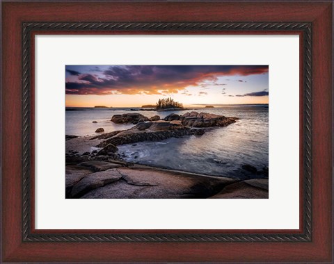 Framed Deer Isle Sunset Print