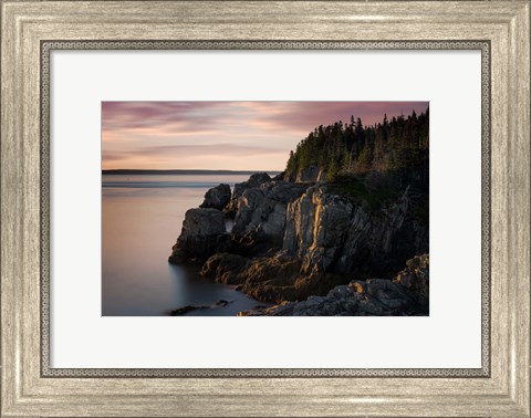 Framed Dawn on the Bold Coast Print