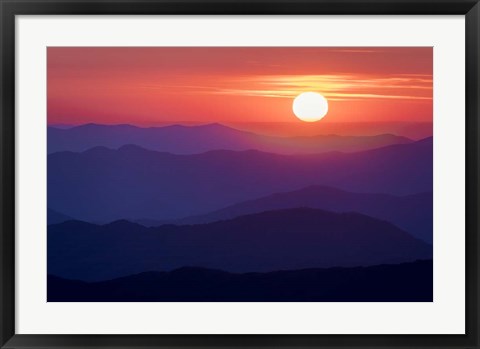 Framed Appalachian Sunset Print