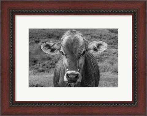 Framed Dairy Barn BW Print